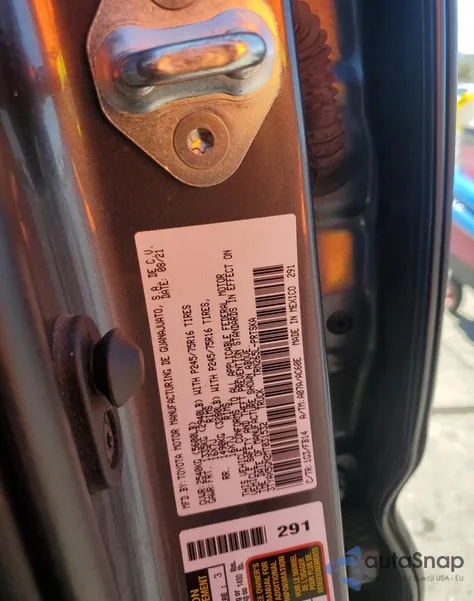 2021 Toyota Tacoma Double Cab from USA, damaged, VIN 3TYAX5GN2MT031532